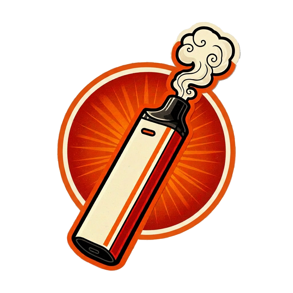 Smoke N Roll vape illustration with curling smoke
